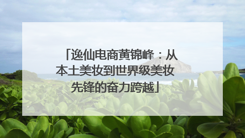 逸仙电商黄锦峰：从本土美妆到世界级美妆先锋的奋力跨越