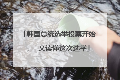 韩国总统选举投票开始，一文读懂这次选举