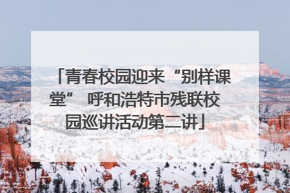 青春校园迎来“别样课堂” 呼和浩特市残联校园巡讲活动第二讲