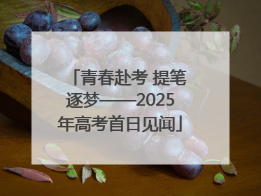 青春赴考 提笔逐梦——2025年高考首日见闻