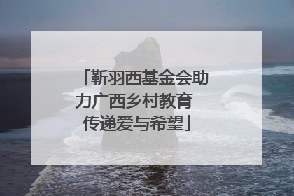 靳羽西基金会助力广西乡村教育 传递爱与希望