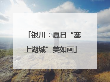 银川：夏日“塞上湖城”美如画