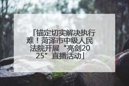 锚定切实解决执行难！菏泽市中级人民法院开展“亮剑2025”直播活动