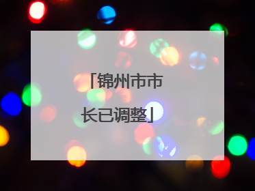 锦州市市长已调整