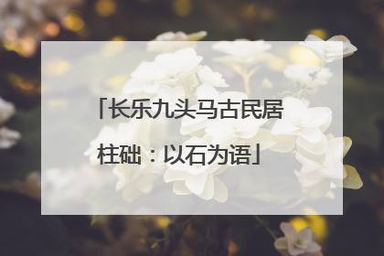 长乐九头马古民居柱础：以石为语