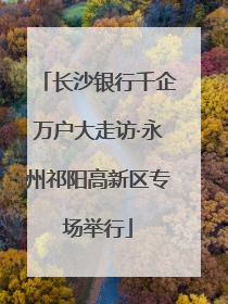 长沙银行千企万户大走访·永州祁阳高新区专场举行