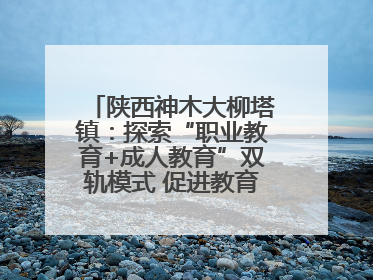陕西神木大柳塔镇：探索“职业教育+成人教育”双轨模式 促进教育融合发展