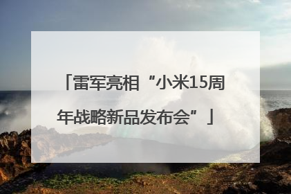 雷军亮相“小米15周年战略新品发布会”