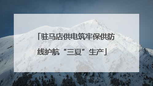 驻马店供电筑牢保供防线护航“三夏”生产