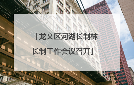 龙文区河湖长制林长制工作会议召开