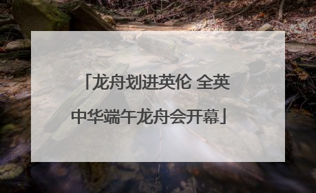 龙舟划进英伦 全英中华端午龙舟会开幕