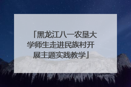 黑龙江八一农垦大学师生走进民族村开展主题实践教学