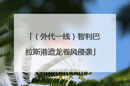 （外代一线）智利巴拉斯港遭龙卷风侵袭