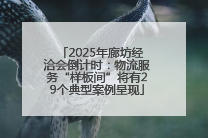 2025年廊坊经洽会倒计时：物流服务“样板间”将有29个典型案例呈现