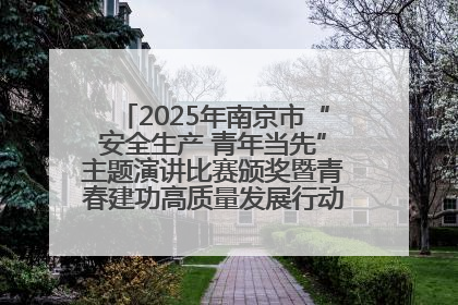 2025年南京市“安全生产 青年当先”主题演讲比赛颁奖暨青春建功高质量发展行动出征仪式举行