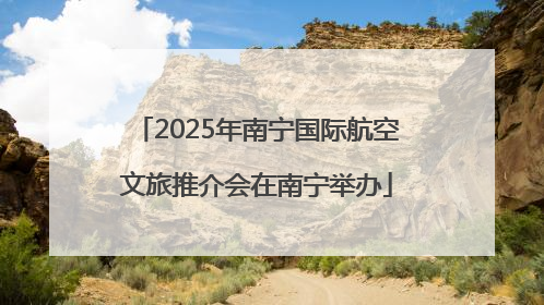 2025年南宁国际航空文旅推介会在南宁举办