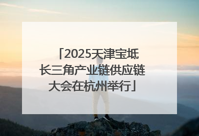 2025天津宝坻长三角产业链供应链大会在杭州举行