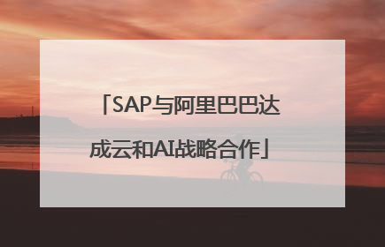 SAP与阿里巴巴达成云和AI战略合作